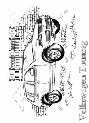 Раскраска Volkswagen Touareg