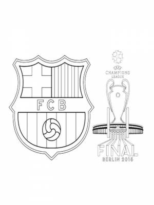 Раскраска Барселона   в формате