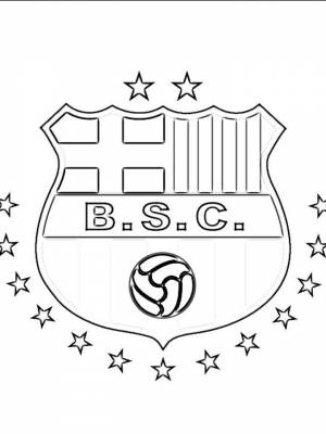 Картинка Барселона раскраска  онлайн