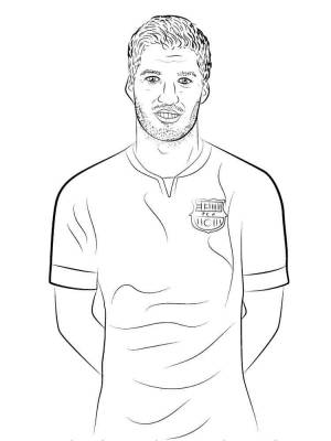 Раскраска Барселона