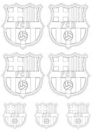 Раскраски Эмблема барселона