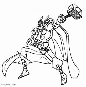 Printable Thor Coloring Pages For Kids