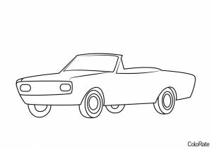 Раскраска Кабриолет
