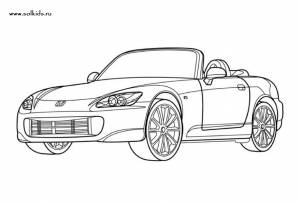 Раскраски автомобиль с картинками