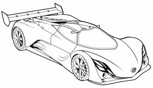 Раскраска Mazda Furai Concept