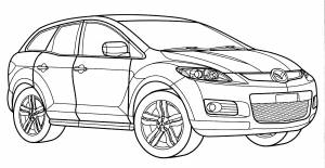 Раскраска Mazda CX-7
