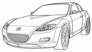 Раскраска Mazda RX-8