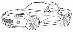 Раскраска Mazda MX-5