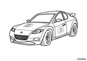 Раскраска Mazda