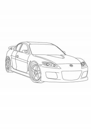 Раскраски Мазда rx 7