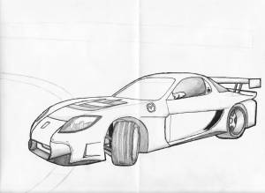 Раскраски Мазда rx 7