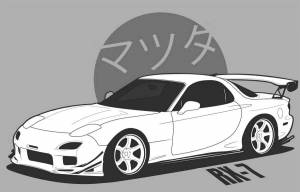 Раскраски Мазда rx 7
