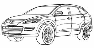 Раскраска Mazda CX-9