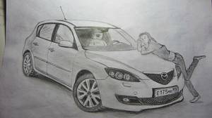 Рисунок моей снежки