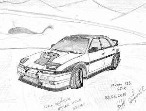 рисунок в стиле WOLF