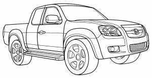 Раскраска Mazda BT-50