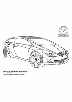 Раскраски Мазда 6