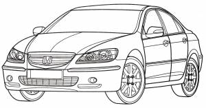 Раскраска Honda Legend