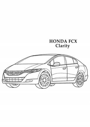 Раскраски, хонда транспорт