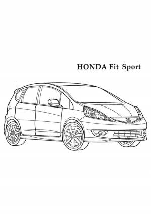 Раскраски, хонда транспорт