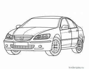Honda Legend» раскраска для детей