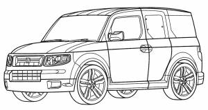 Раскраска Honda Element LX