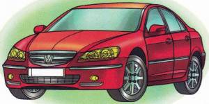 Раскраска Honda Legend