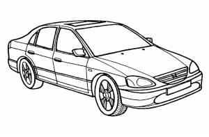 Раскраска Хонда