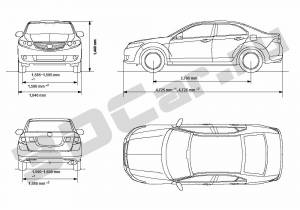 Чертеж Honda Accord