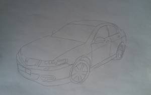 Honda Accord Type-S 7 карандашом