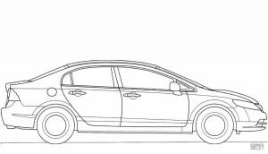 Раскраски Хонда цивик