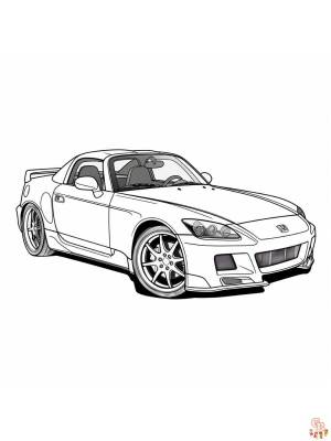 Раскраски Хонда для детей и взрослых