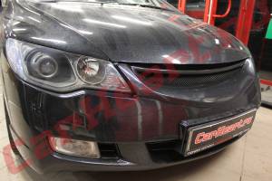 Honda Civic 4D, установка биксеноновых линз Koito Q5 и покраска масок