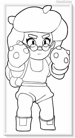 Раскраски Brawl stars роза