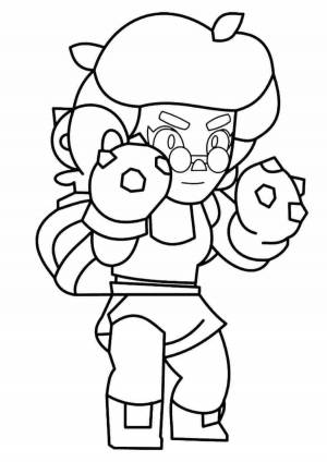 Раскраски Brawl stars роза
