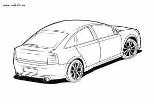 Раскраски машины Опель