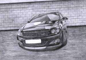 Раскраска опель астра