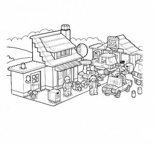 Рисунки лего дом