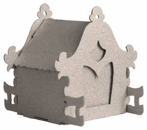 Набор для творчества Домик-Конструктор-Раскраска-Коробочка, в пакете с европодвесом Домик Ландыш