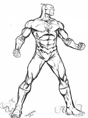 Раскраски Флеш   в формате