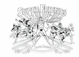 Раскраска Лига справедливости