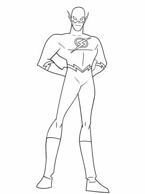 Раскраска Лига Справедливости  для детей