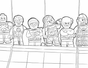 Раскраска Лига справедливости