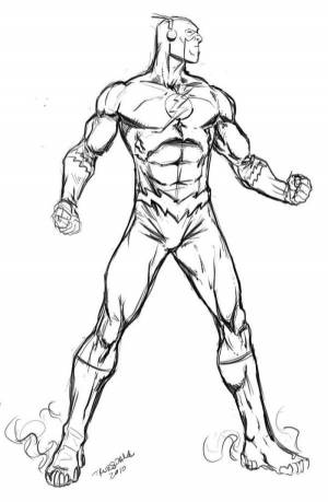 The Flash Coloring Pages PDF To Print
