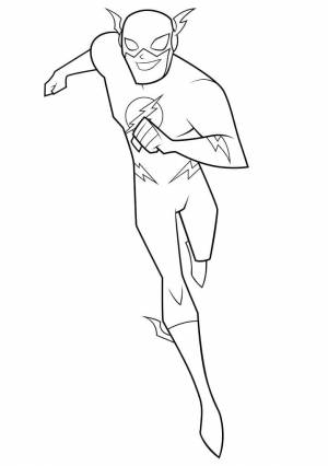 Раскраска Флэш 4