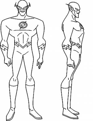 Раскраска Флэш 2