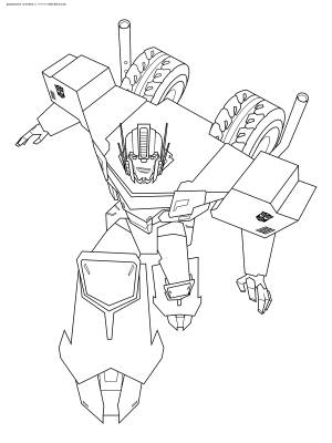 Раскраска Лидер автоботов Оптимус Прайм