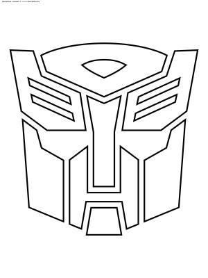 Раскраска Символ автоботов