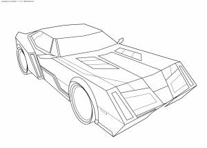 Раскраска Трансформация Бамблби