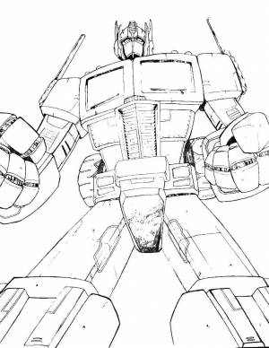 Раскраски Раскраска Трансформер робот трансформеры, Download print coloring page